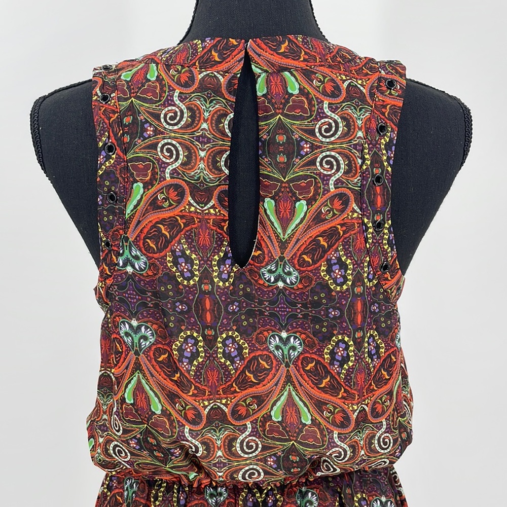 Adelyn Rae Boho Multi-Color Dress Ruffles Women's Small - Picture 5 of 13